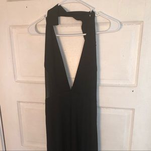 Black halter jumpsuit